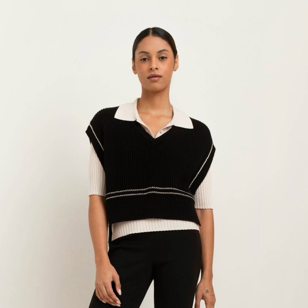 Paper Label Ash Vest Black Medium & XL